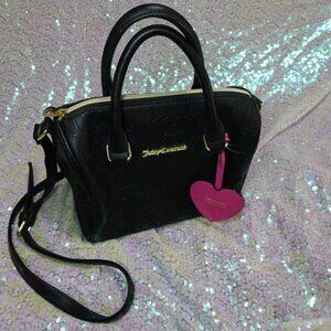 Black Engraved Pattern Juicy Couture Purse "Like-New"